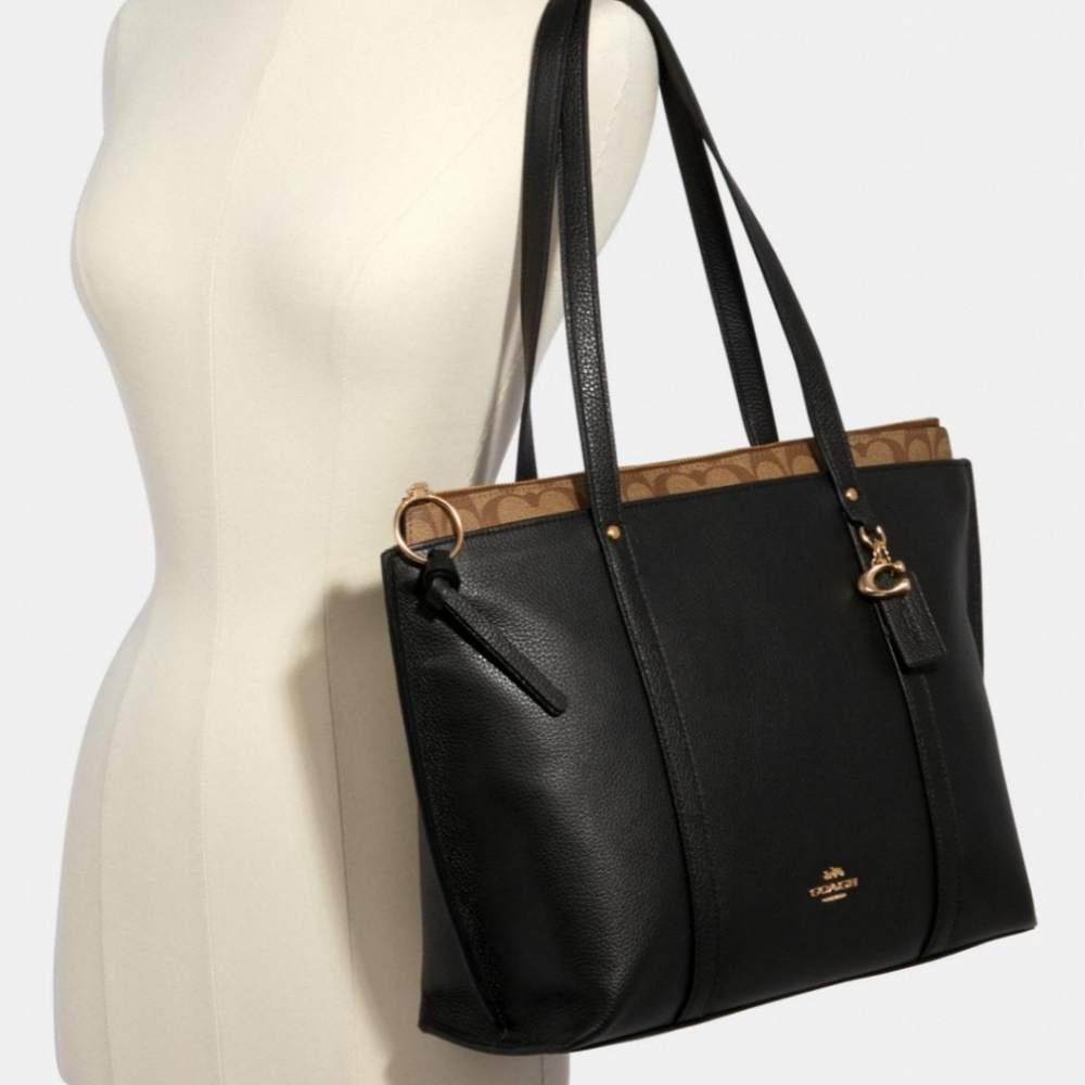 Coach Black and Brown Tote Bag